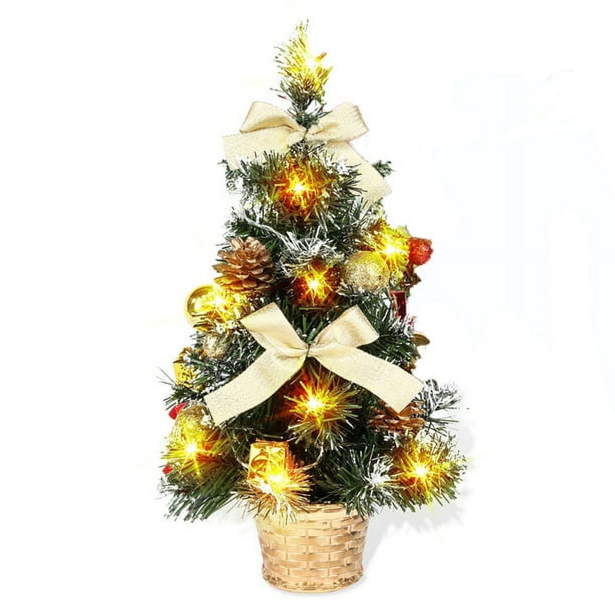 16 inch Tabletop Mini Christmas Tree, Small Artificial Christmas Tree