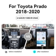 16 inch Tesla Style Car Radio Carplay Android 13 for Toyota Land Cruiser Prado 150 2018-2020 GPS Navigation Auto Multimedia Player