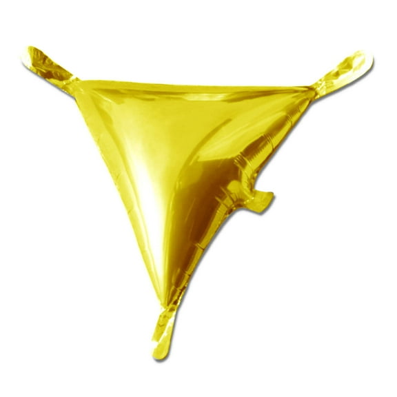 16 inch Triangle Veneers Gold Foil Mylar Balloon - Party Supplies Decorations