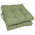 thumbnail image 1 of 16-inch Twill Square Chair Cushion, 16" x 16", Sage 2 Count, 1 of 2