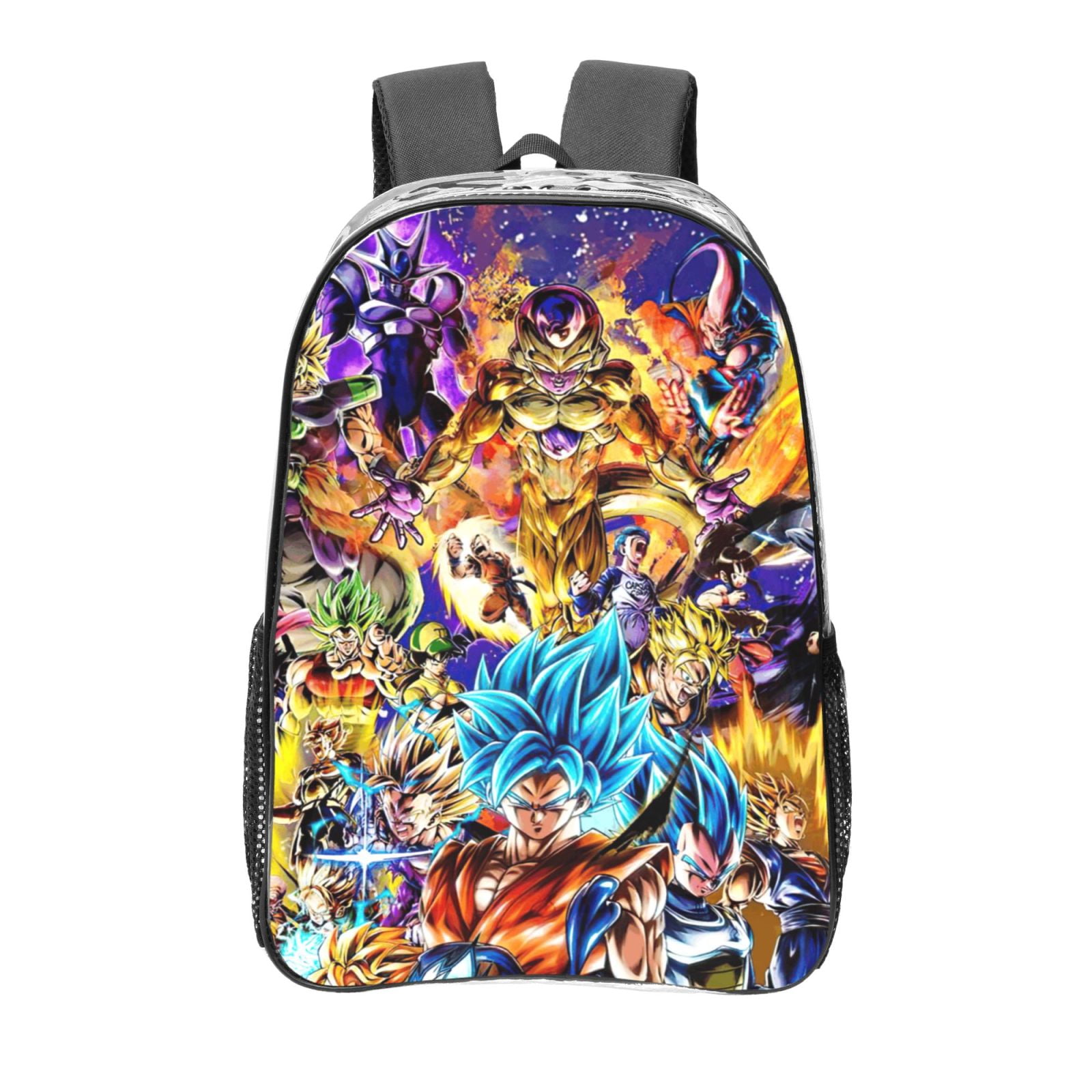 16 inch Unisex Anime Dragon Ball Transparent Backpack Print Casual ...