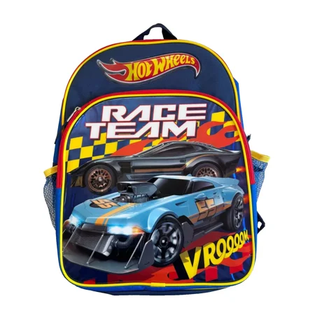16 inches Hot Wheels Large Backpack- RACE TEAM