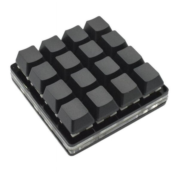 16-key Black Keypad Mechanical Keyboard Custom Shortcut G9O7 Programmable C3W2 Keys E2H2 Q7F6