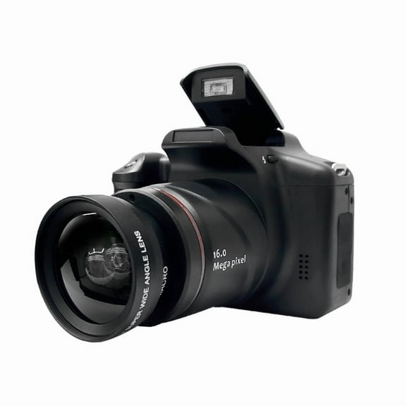16-megapixel high-definition digital camera with 16X zoom for photo and video shooting, detachable wide-angle lens, suitable for long-distance photography and DV recording