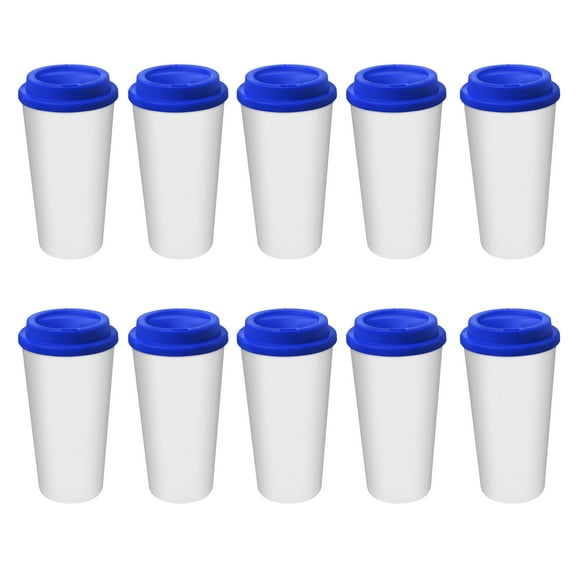 16 oz. 2GoCup Plastic Tumblers - 10 pack - Blue