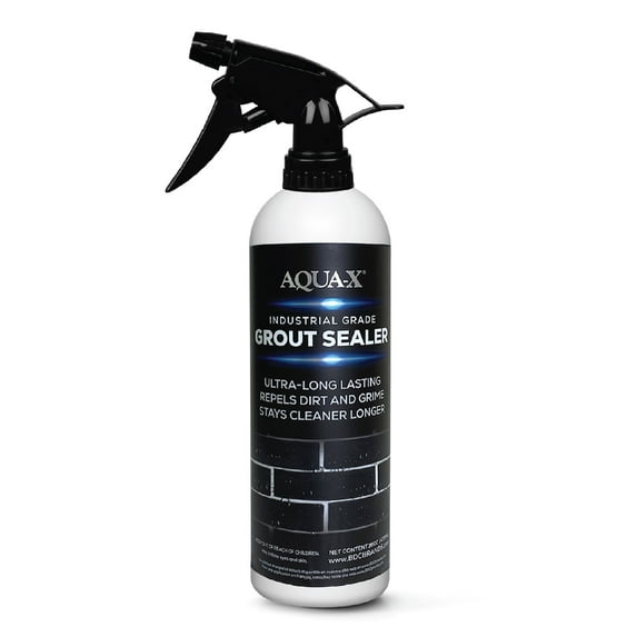 AQUA-X Grout and Tile Sealer, Silicone Water-Based Penetrating Sealer, Fast-Drying Matte Finish, 16 oz