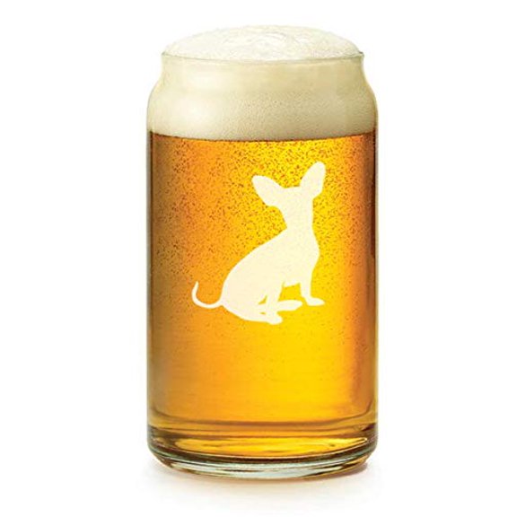 16 oz Beer Can Glass Chiweenie