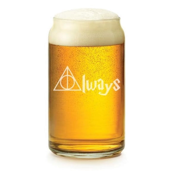 16 oz Beer Can Glass Gift Always For Boyfriend For Girlfriend Anniversary Engagement Wedding Bridal Shower