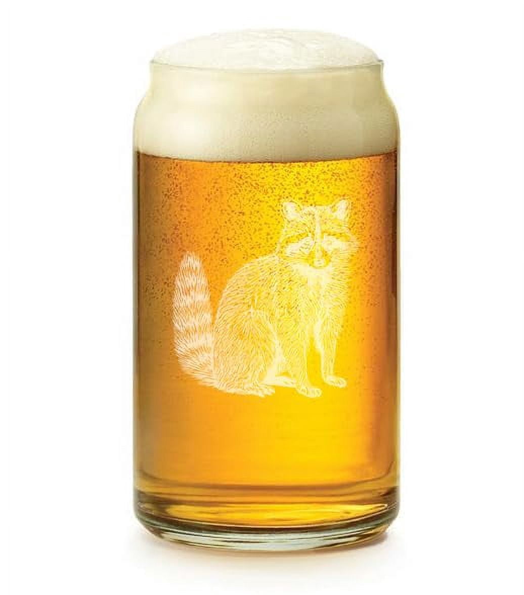 16 oz Beer Can Glass Gift Raccoon - Walmart.com