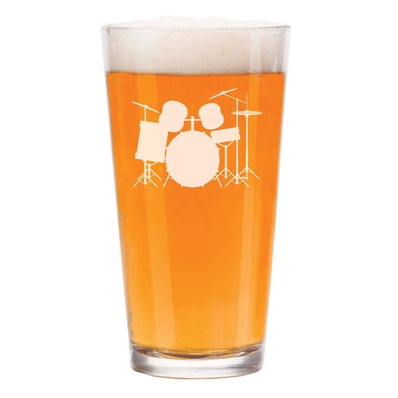 16 oz Beer Pint Glass Drum Set
