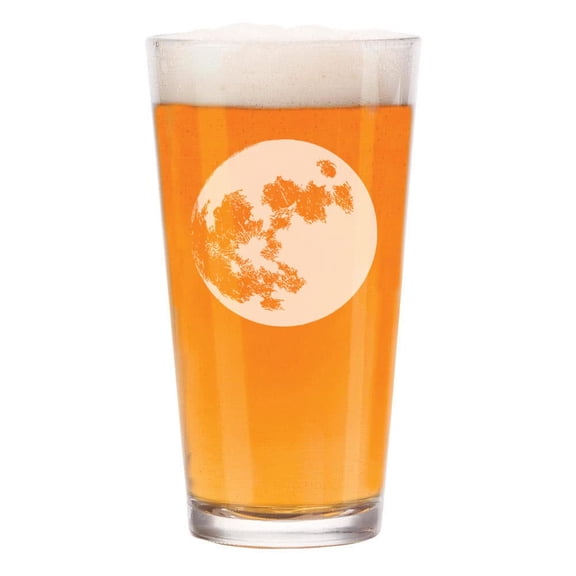 16 oz Beer Pint Glass Gift Full Moon