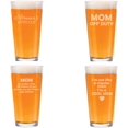 thumbnail image 1 of 16 oz Beer Pint Glass Gift Set Of 4 Mom Collection Funny For Mom Mother, 1 of 1