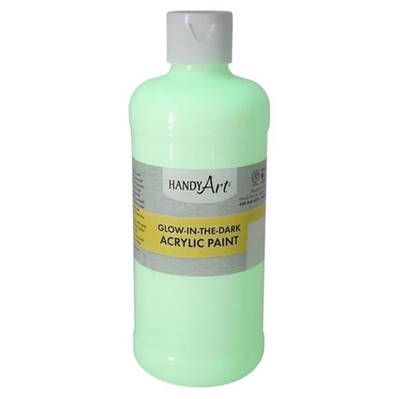 16 oz Clear Glow Dark Acrylic Paint