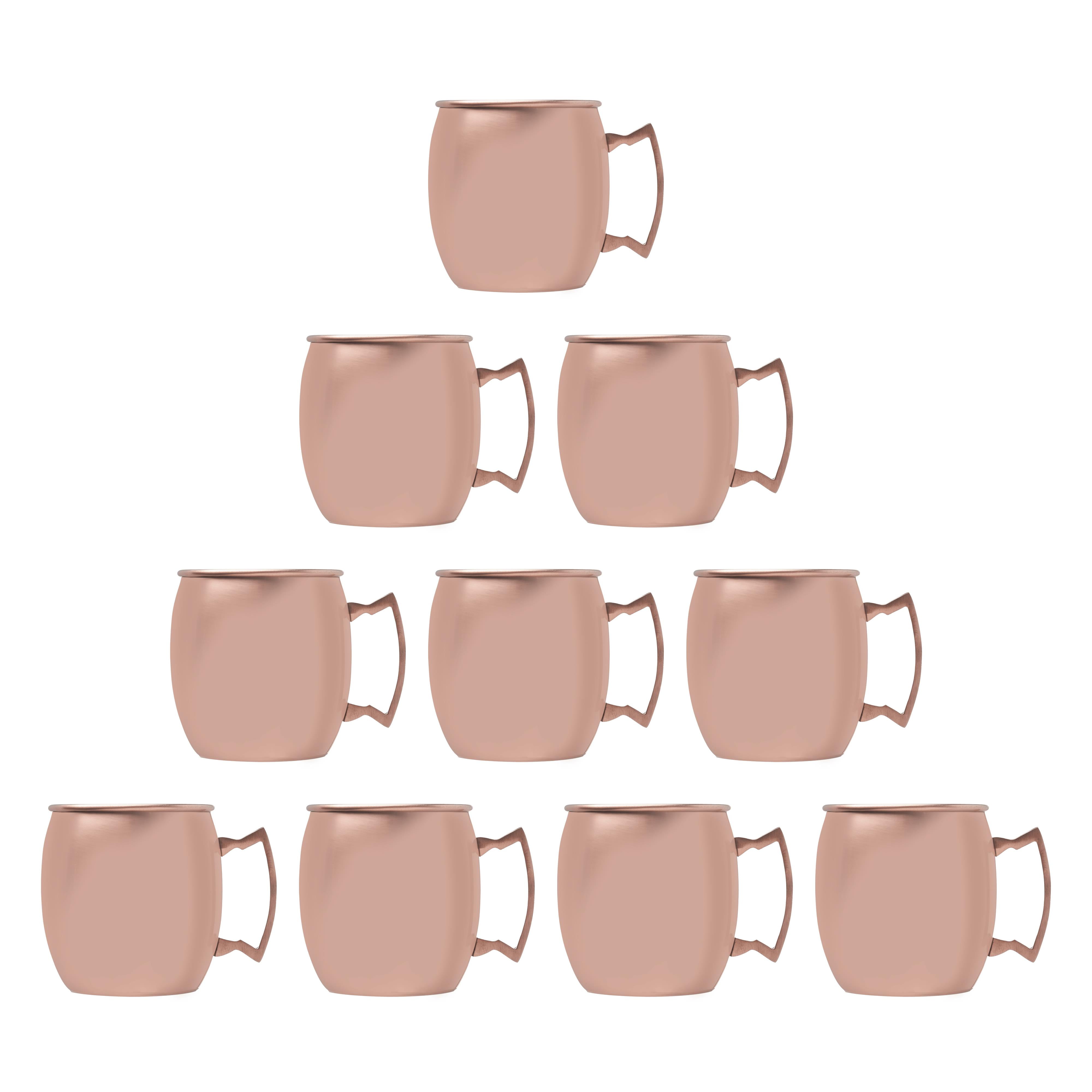 16 oz. Copper Coated Moscow Mule Mugs - 6 pack - Copper - Walmart.com
