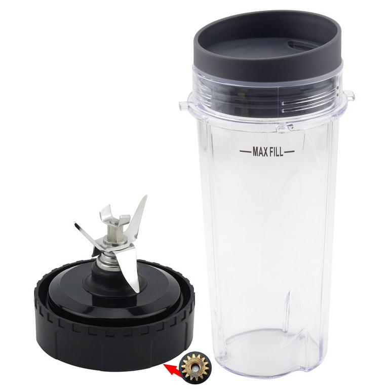 16 oz Cup with Lid and Blade Assembly Replacement Part 357KKU800 for Nutri Ninja Ultima Blenders BL810 BL820 BL830