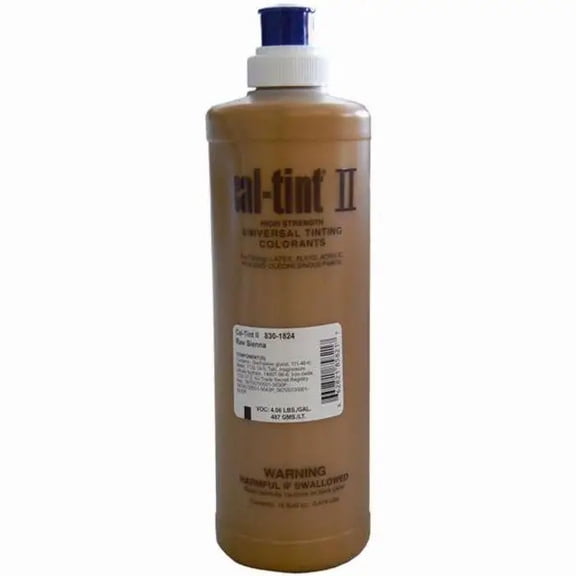16 oz Evonik 830-1824 Raw Sienna/Yellow Oxide Cal-Tint II Universal Colorant