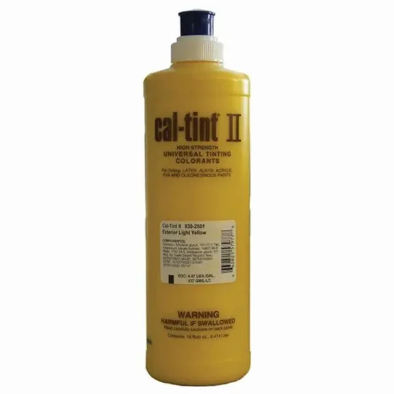 16 oz Evonik 830-2501 Light Yellow Cal-Tint II Universal Colorant