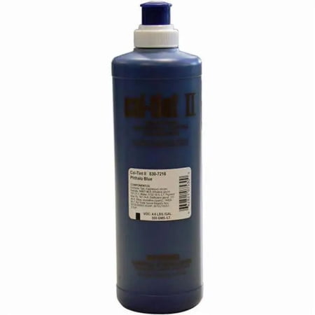 16 oz Evonik 830-7216 Phthalo Blue Cal-Tint II Universal Colorant