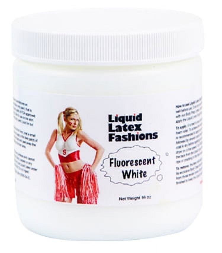 16 oz Fluorescent White Liquid Latex *Ammonia Free* Body Paint