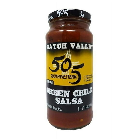 16 oz Green Chile Medium Salsa, Pack of 12