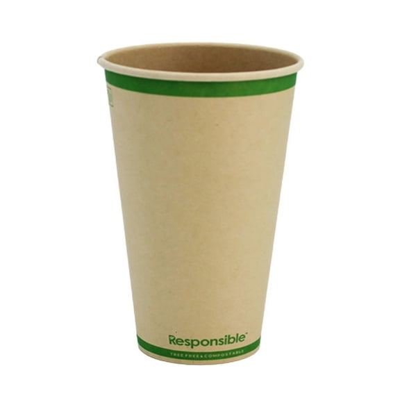 16 oz Hot Cups | Tree-Less™ Compostable Paper