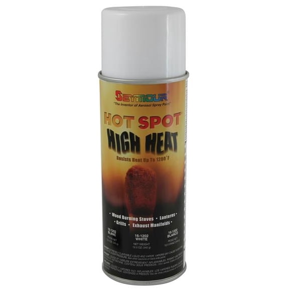 16 oz Hot Spot High Temperature Paint, White - Pack of 6