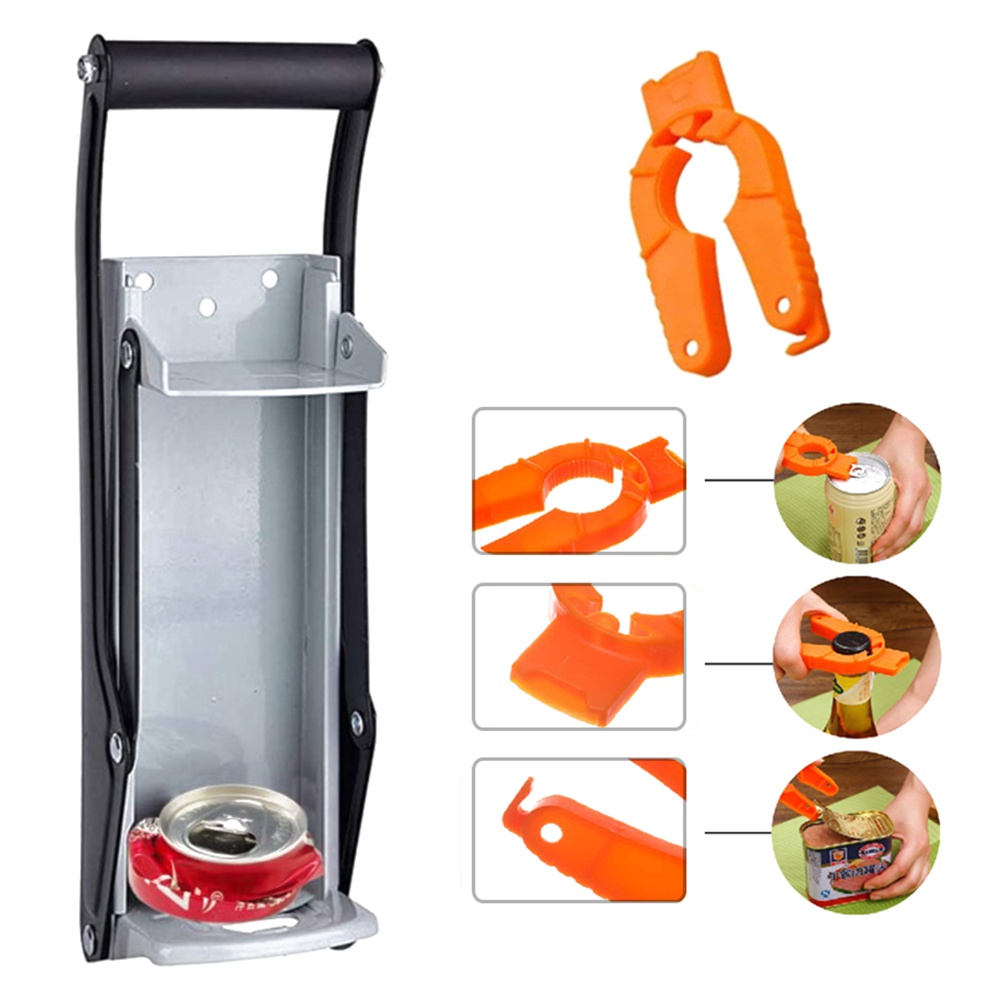 16 oz.Metal Can Crusher, HeavyDuty WallMounted Smasher for Aluminum