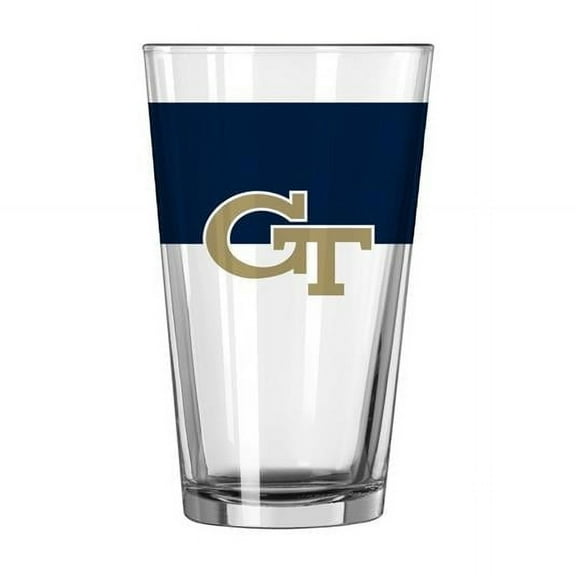 16 oz NCAA Georgia Tech Colorblock Pint Glass