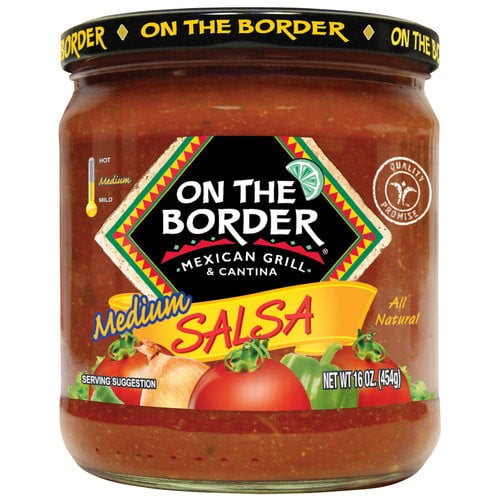 On The Border Medium Salsa, Gluten-Free, 16 oz Jar