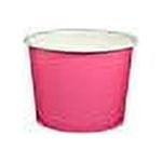 16 oz Paper Hot/Cold Ice Cream Cups - by Frozen Solutions (Pink)