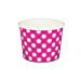 thumbnail image 1 of 16 oz Paper Hot/Cold Ice Cream Cups - by Frozen Solutions (Polka Dot Pink), 1 of 1