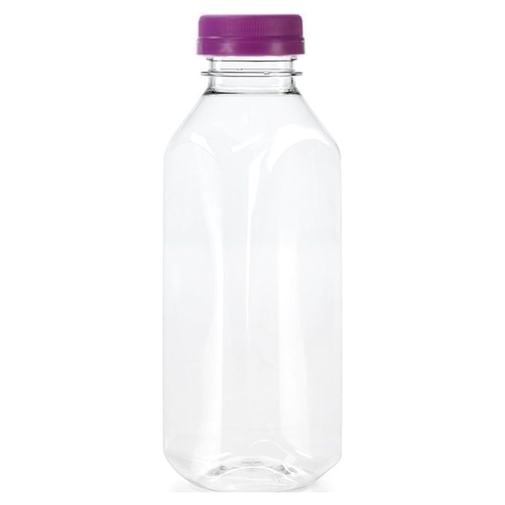 16 oz. Plastic Bottles with Green Tamper Evident Caps, 6-pack