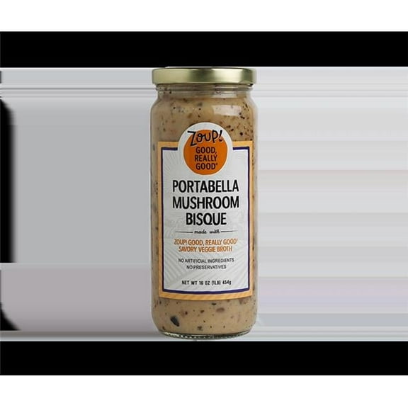 16 oz Portobello Mushroom Bisque Soup - Pack of 6