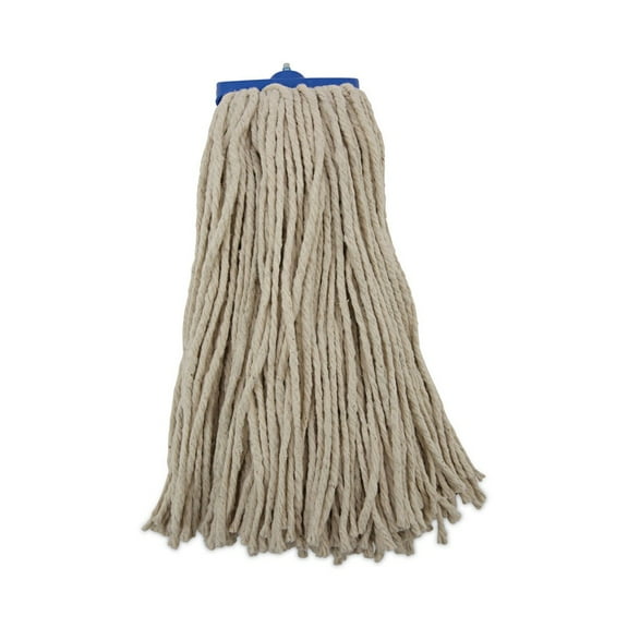 16 oz. Rayon Cut-End Lie-Flat Wet Mop Head - White