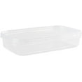 thumbnail image 1 of 16 oz Rectangular Clear Food Storage Containers with Lids - Stackable, Tamper Proof, BPA Free, Recyclable, Space Saver, Airtight Container, Kitchen Storage, Meal Prep, Take Out, Deli Container (10), 1 of 3