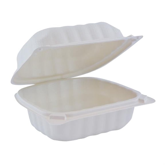 16 oz Sandwich Container - White - 5.75 X 5.95 X 3.10 oz