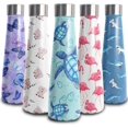 thumbnail image 1 of 16 oz Sea Turtle Stainless Steel Water Bottle, Ocean Leak Proof Cola Shape Thermo, Insulated Sports Flask Travel Coffee Mug Cup Tumbler, Gifts for Woman Animal Lovers, 1 of 6