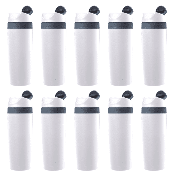 16 oz. Snap Seal Tumbler Travel Mugs - 10 Pack - White