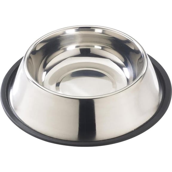 16 oz Stainless Steel No-Tip Mirror Dish