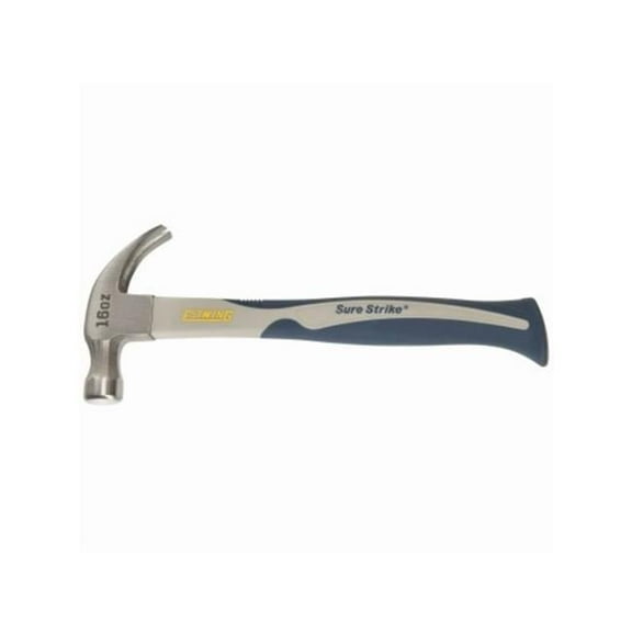 16 oz SureStrike Curved Claw Hammer with Ergonomic Carbon Fiber Handle