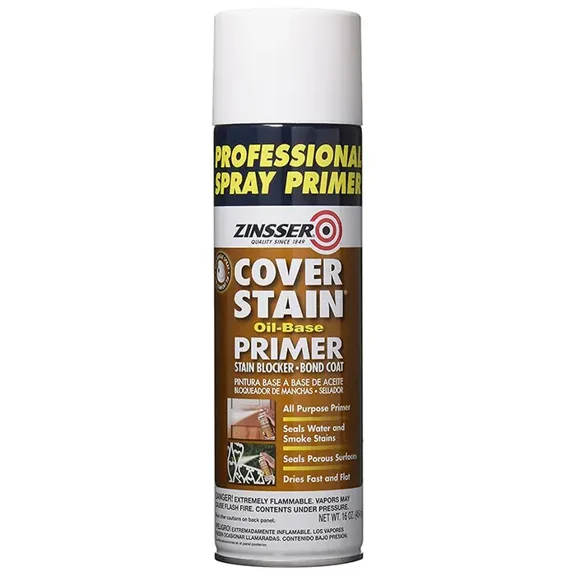 Zinsser Spray Primer . White, 16 oz Spray, Aerosol Can, Flat 3609