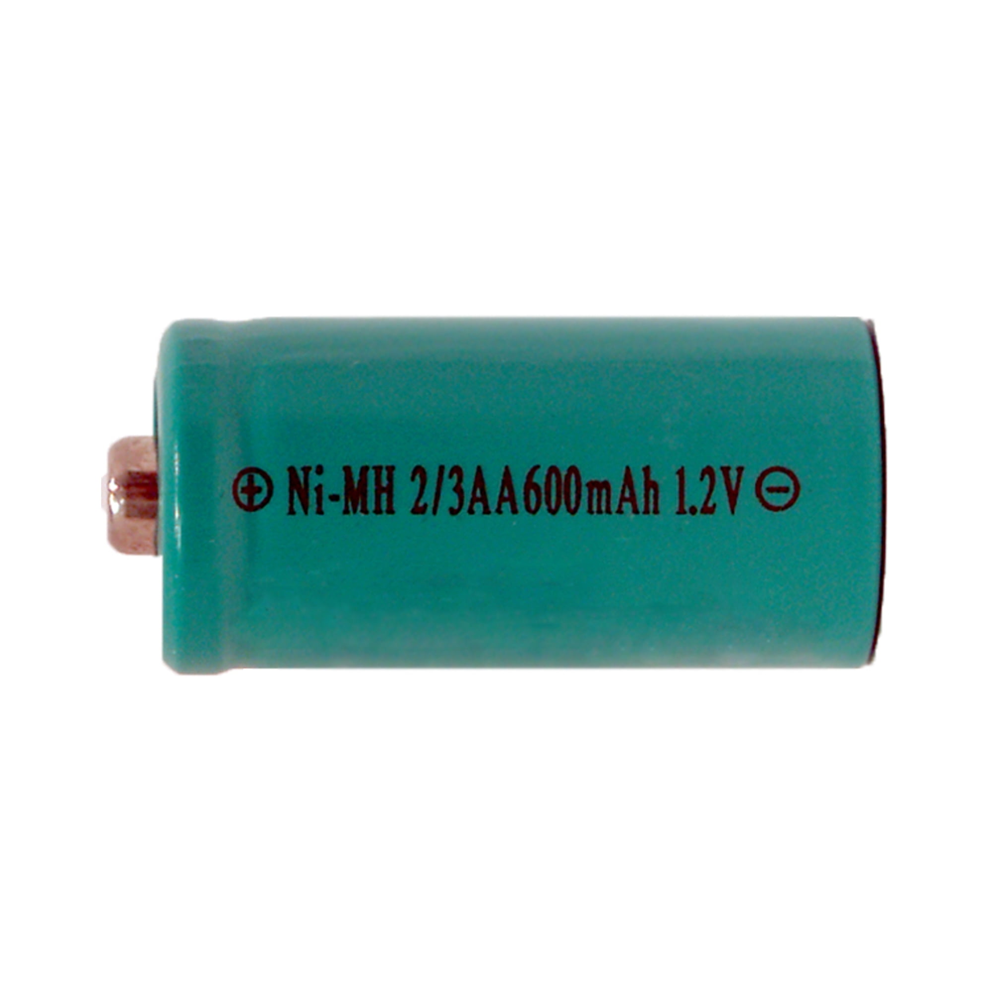 16-pack 2/3 AA NiMH Button Top Batteries (600 mAh)