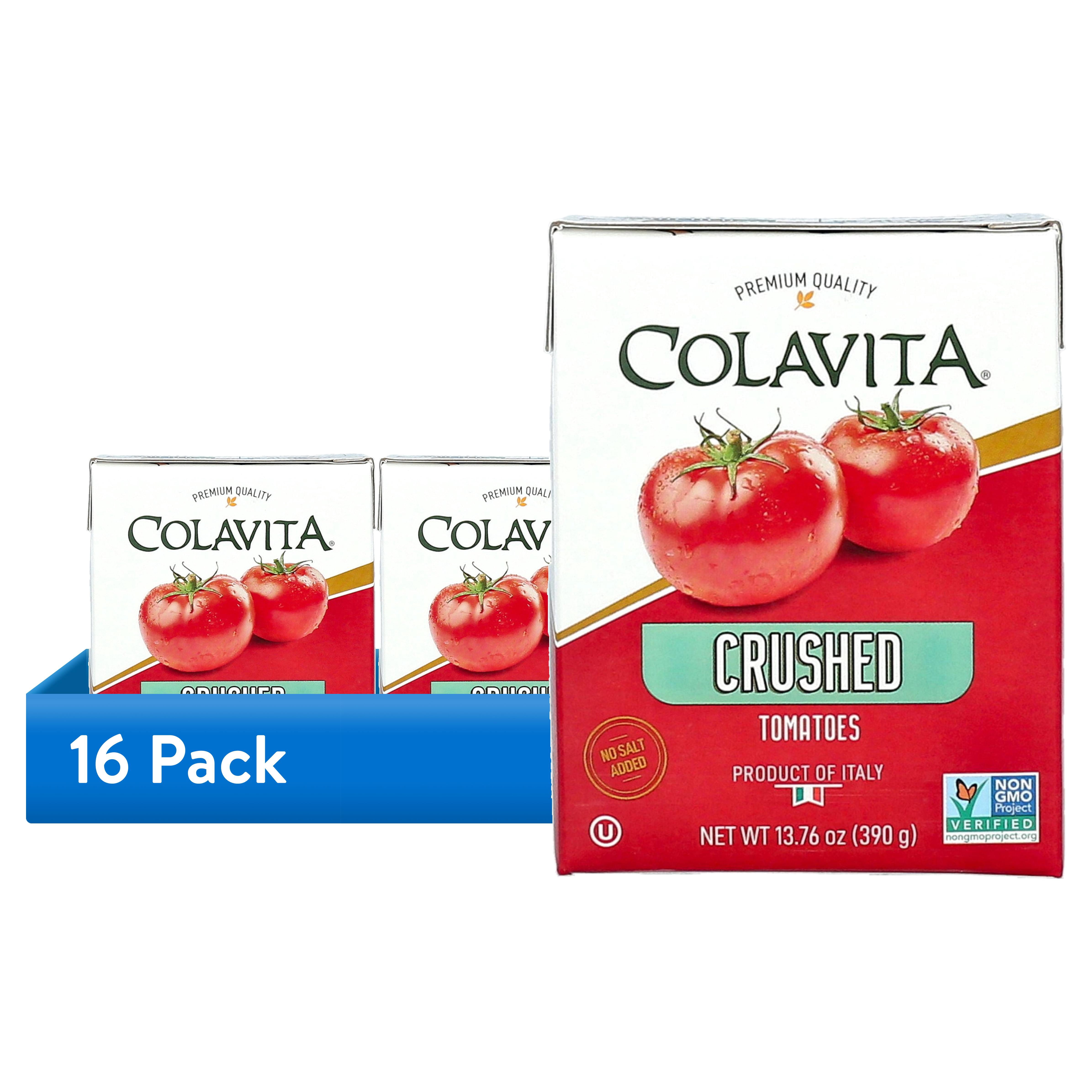 (16 pack) Colavita Crushed Tomatoes, 13.76 oz