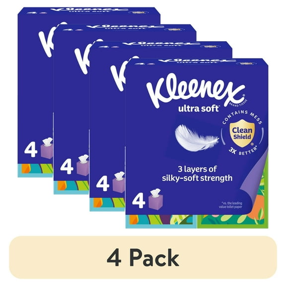 Kleenex Ultra Soft Facial Tissues, Cube Box (Choose Your Count)