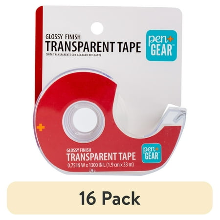 (16 pack) Pen+Gear Transparent Tape, 0.75 in x1300 in, Clear Color, 1 Pack