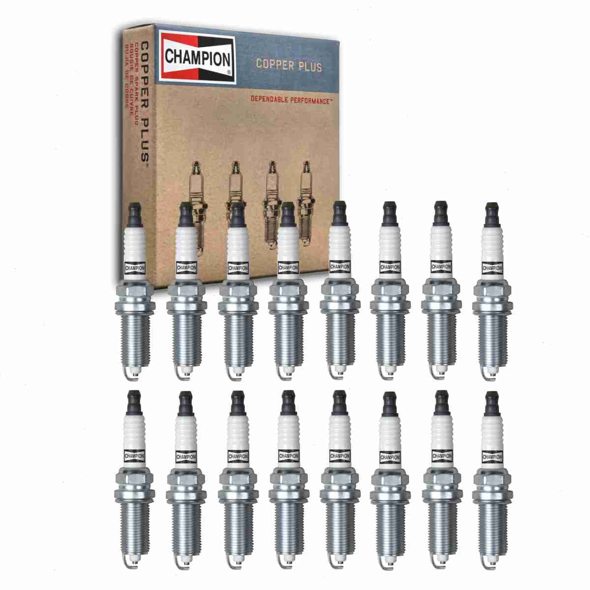 16 pc Champion Copper Plus Spark Plugs compatible with Ram 2500 5.7L 6.4L V8 2011-2019