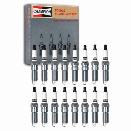 16 pc Champion Double Platinum Spark Plugs compatible with Chrysler Aspen 5.7L V8 2007-2008