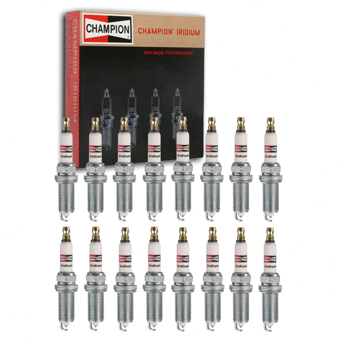 16 pc Champion Iridium Spark Plugs compatible with Dodge Ram 2500 5.7L V8 2009-2010