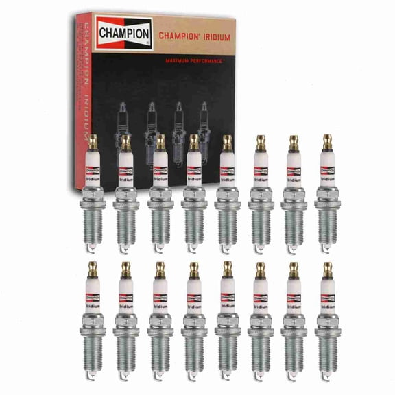 16 pc Champion Iridium Spark Plugs compatible with Ram 2500 5.7L 6.4L V8 2011-2019