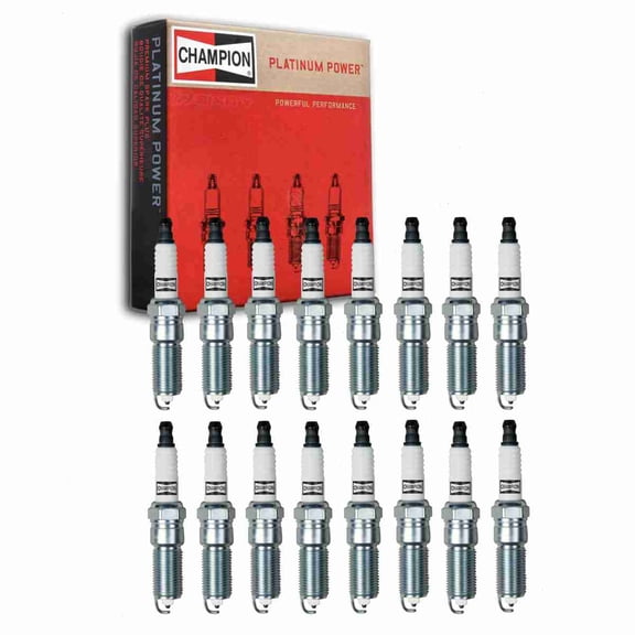 16 pc Champion Platinum Spark Plugs compatible with Jeep Commander 5.7L V8 2006-2008